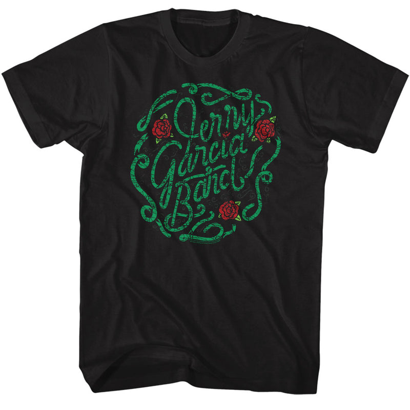 Jerry Garcia - Rose Vine Text T-Shirt (Men)