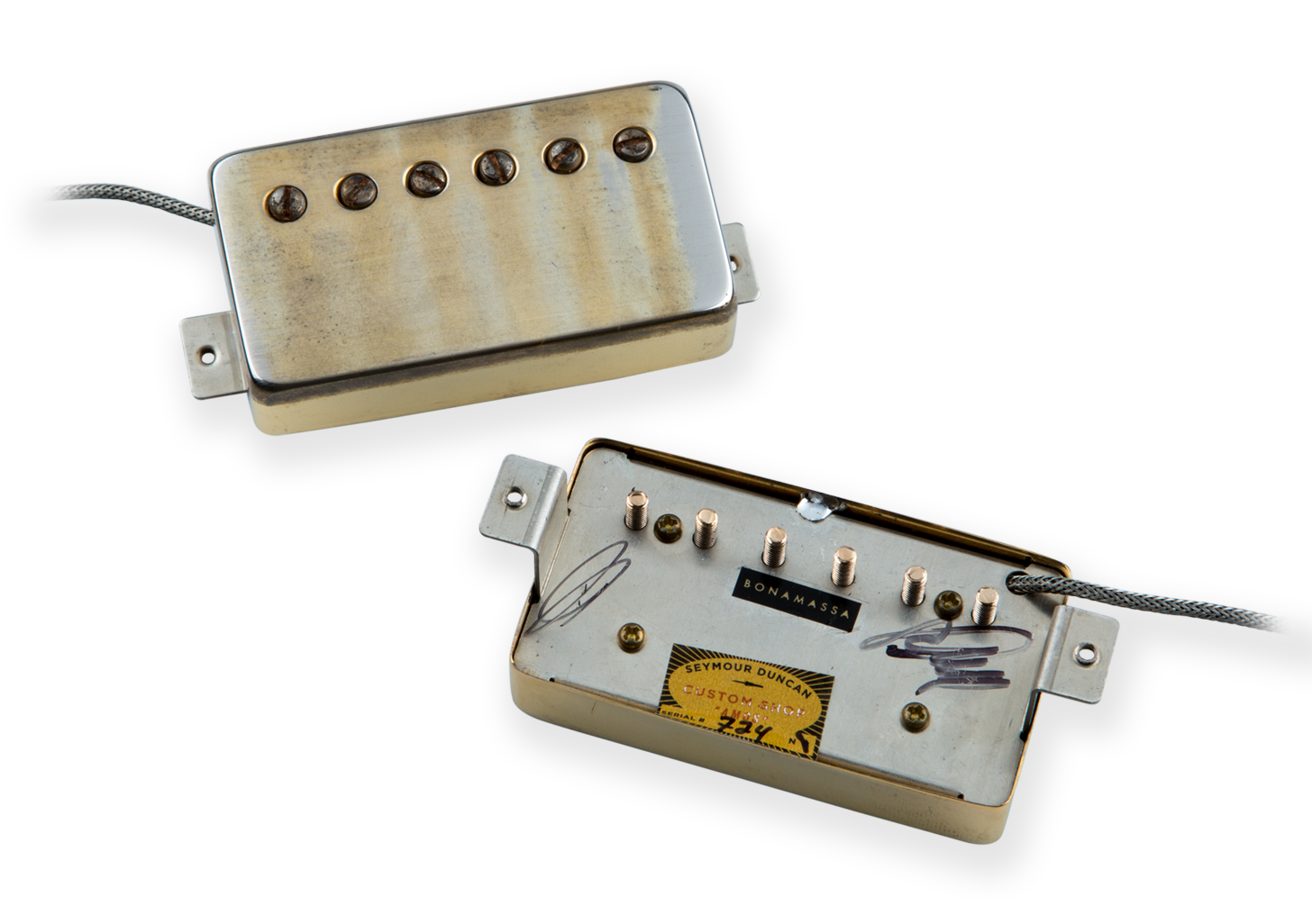 Joe Bonamassa Signature Amos Humbuckers – Aged Gold Covers by