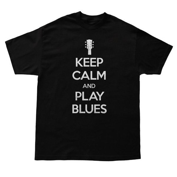 Tribut - Keep Calm And Play Blues T-Shirt  (Unisex)
