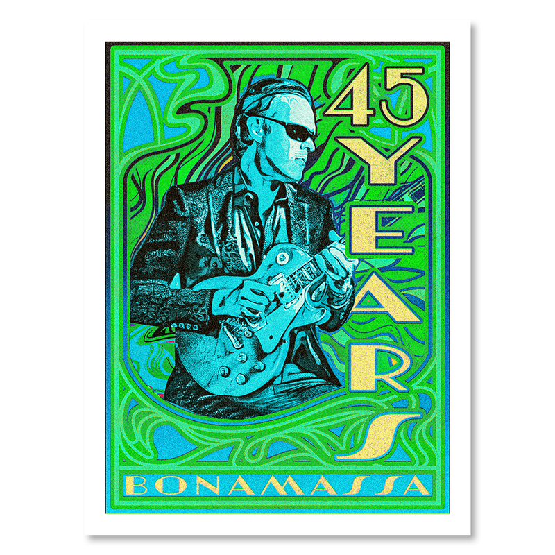 45 Years of Blues Poster - Limited Edition (100 pieces) - Green