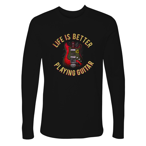 Life is Better Playing Guitar Long Sleeve (Men)