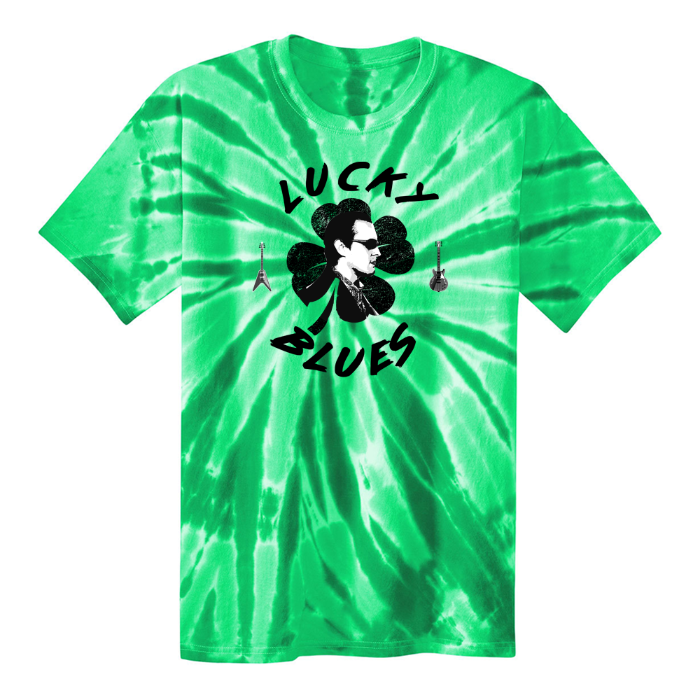 Lucky Blues Portrait Tie Dye T-Shirt (Unisex)