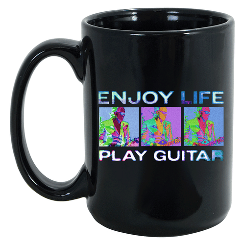Enjoy Life, Play Guitar Retro Mug