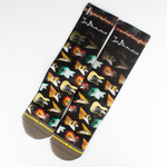 Electric Guitars Crew Socks by Merge4 - Multi