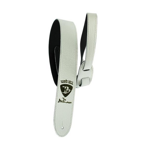 White Leather - Ernie Ball JB Signature Guitar Strap