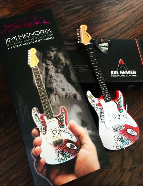 Axe Heaven Miniature Jimi Hendrix Fender™ Strat™ Monterey Guitar Replica