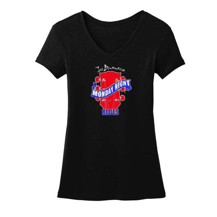Monday Night Blues V-Neck T-Shirt (Women)