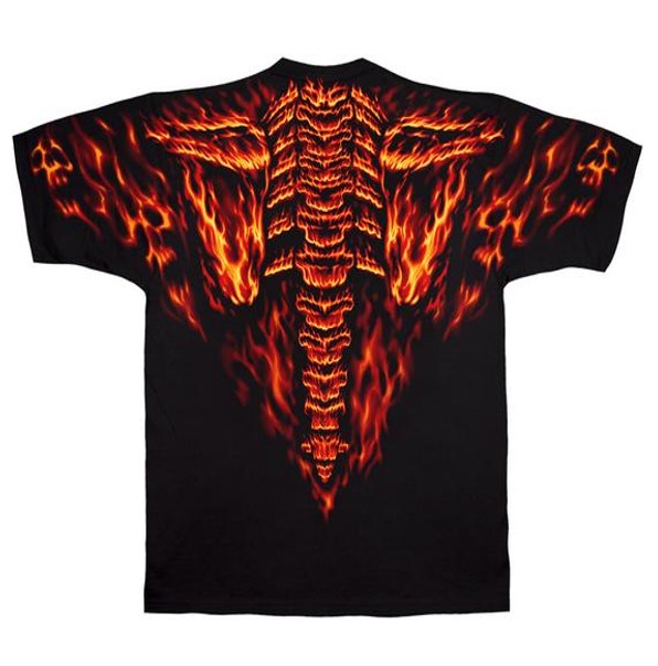 Raging Inferno Skull T-Shirt (Men)