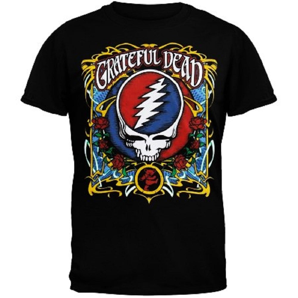 Grateful Dead Bertha Skull and Roses Shirt Short Sleeve T 