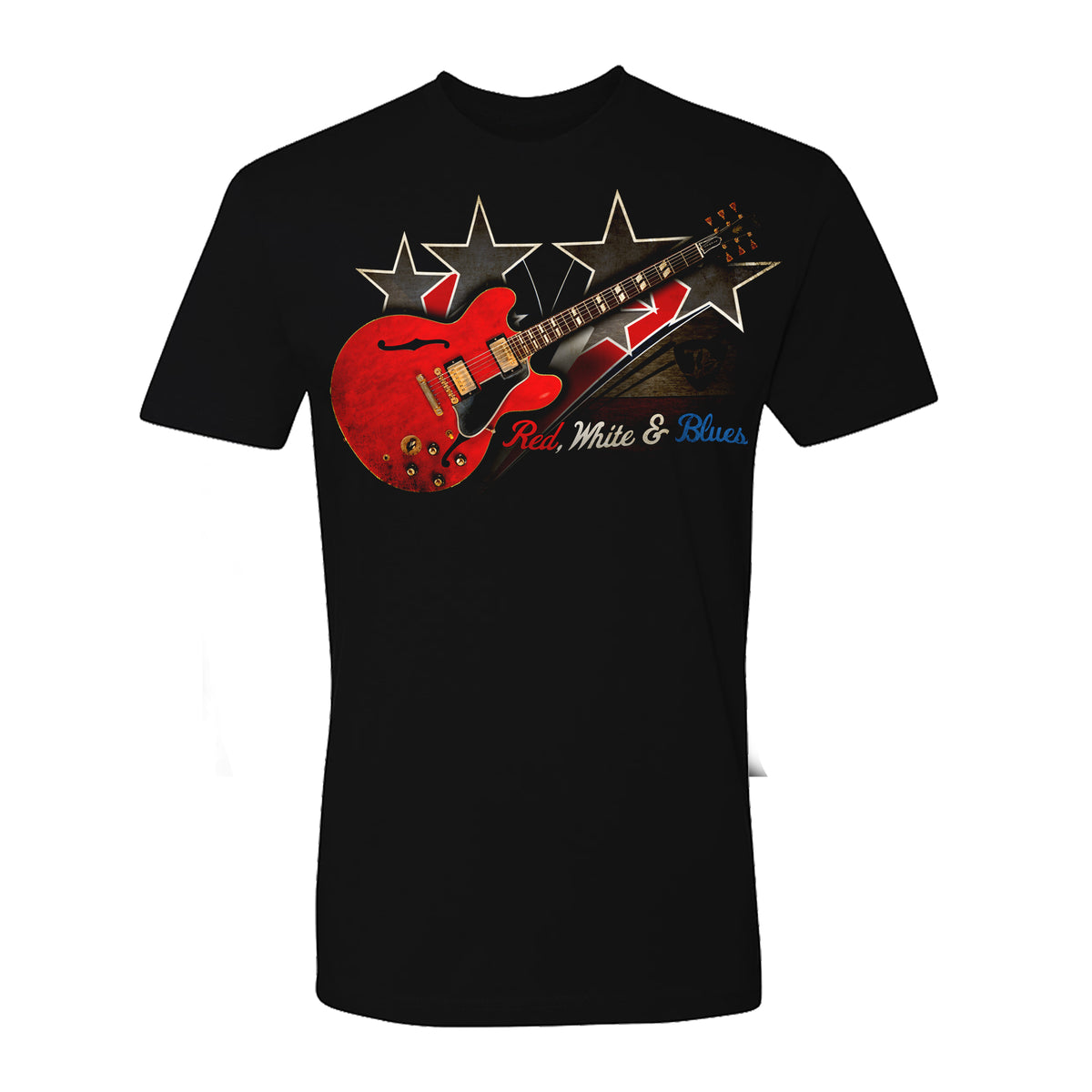 Red, White & Blues ES Guitar T-Shirt (Unisex)