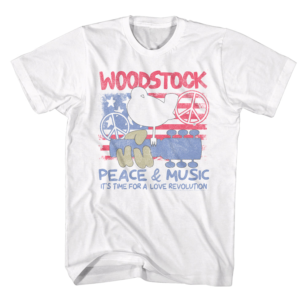 Woodstock - Patriotic Love Revolution T-Shirt (Men)