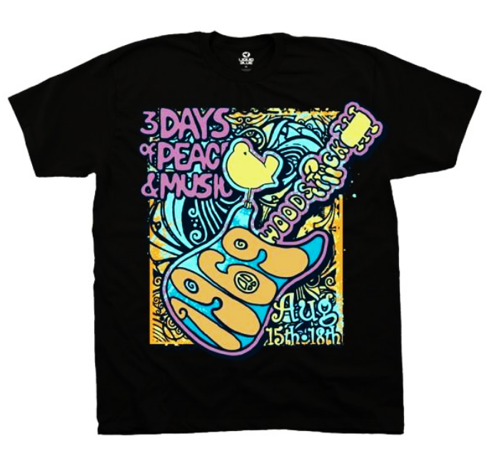 Woodstock - Peace & Music T-Shirt (Men)