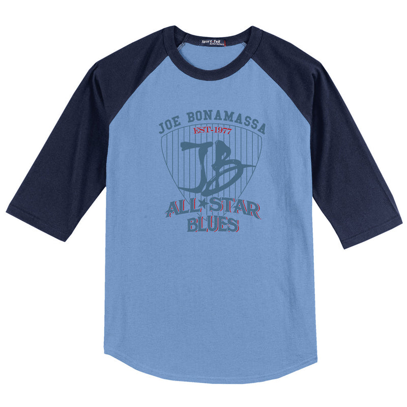 Allstar Blues Colorblock Raglan 3/4 Sleeve T-Shirt  (Men)