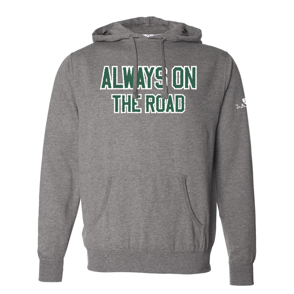 Always on the Road Applique Pullover Hoodie (Unisex)