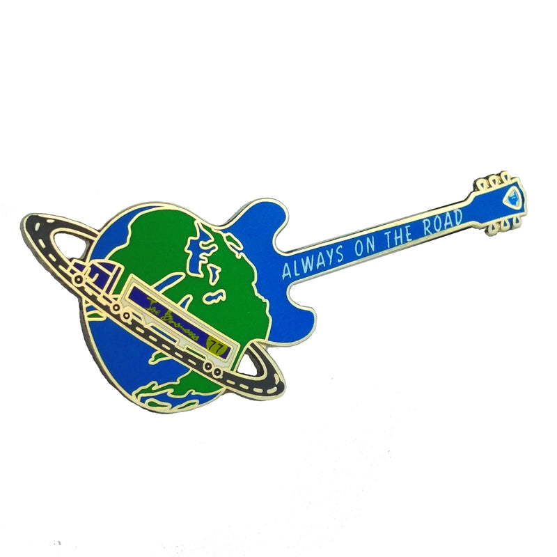 Always on the Road Guitar Pin