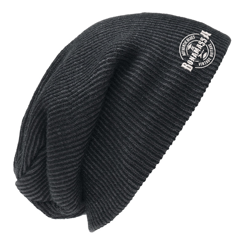 Authentic Blues Slouch Beanie - Black/Iron Grey