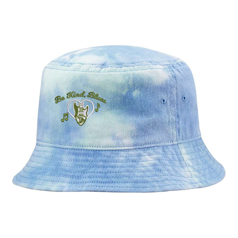 Be Kind, Blues Tie Dye Bucket Hat