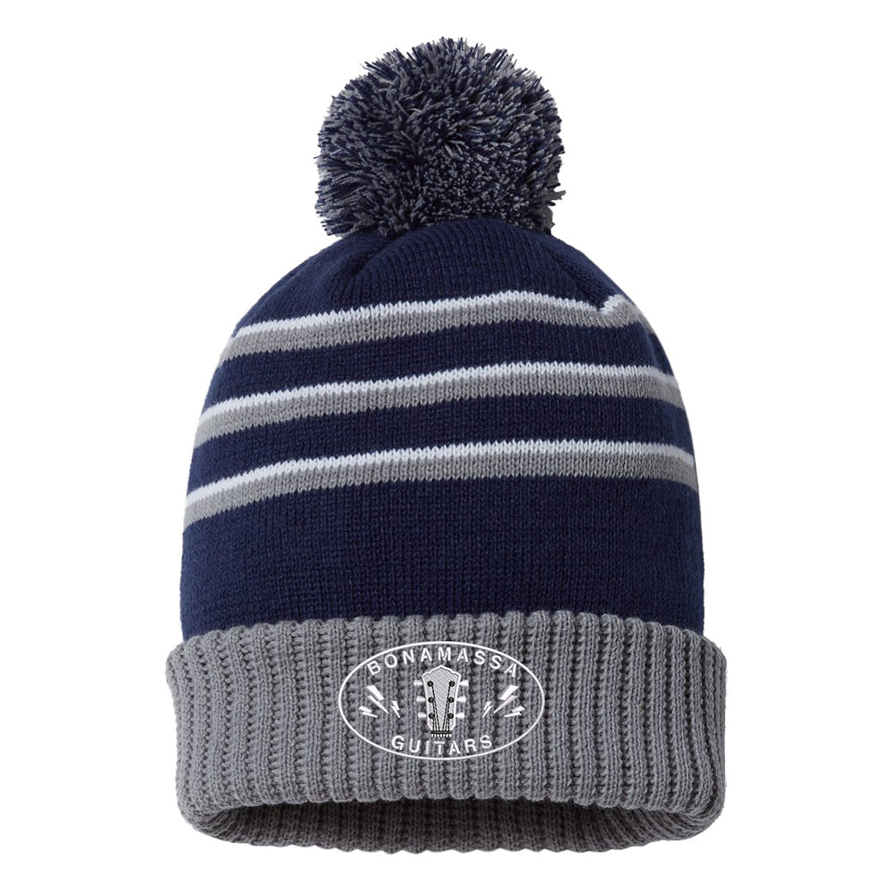 Vintage & Rare Oval Logo Stripe Pom Beanie – Joe Bonamassa
