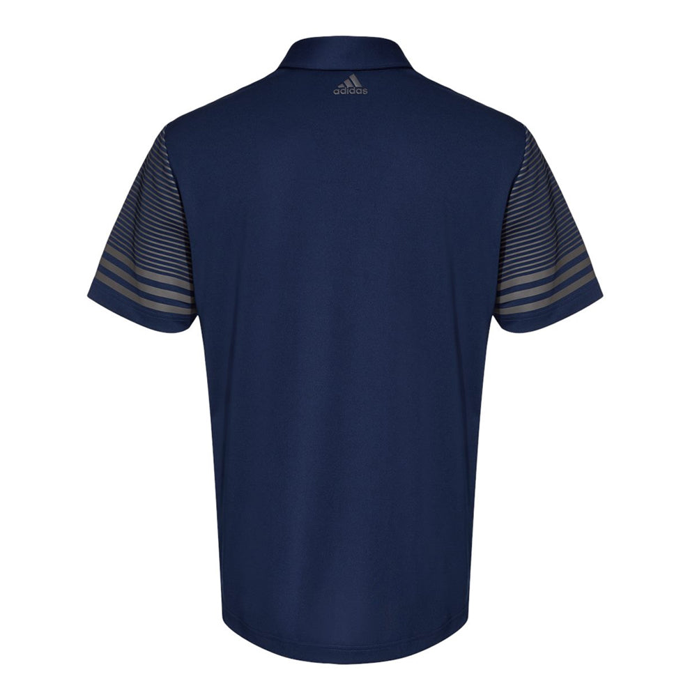 Blues Bogey Adidas Striped Sleeve Polo Shirt (Men)