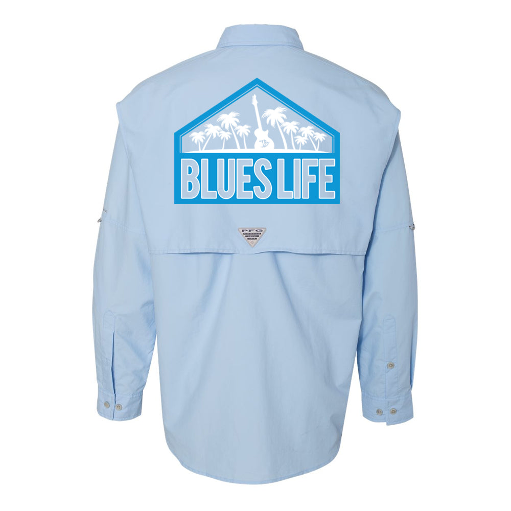 Blues Life Shield Columbia PFG Bahama II Long Sleeve (Men)