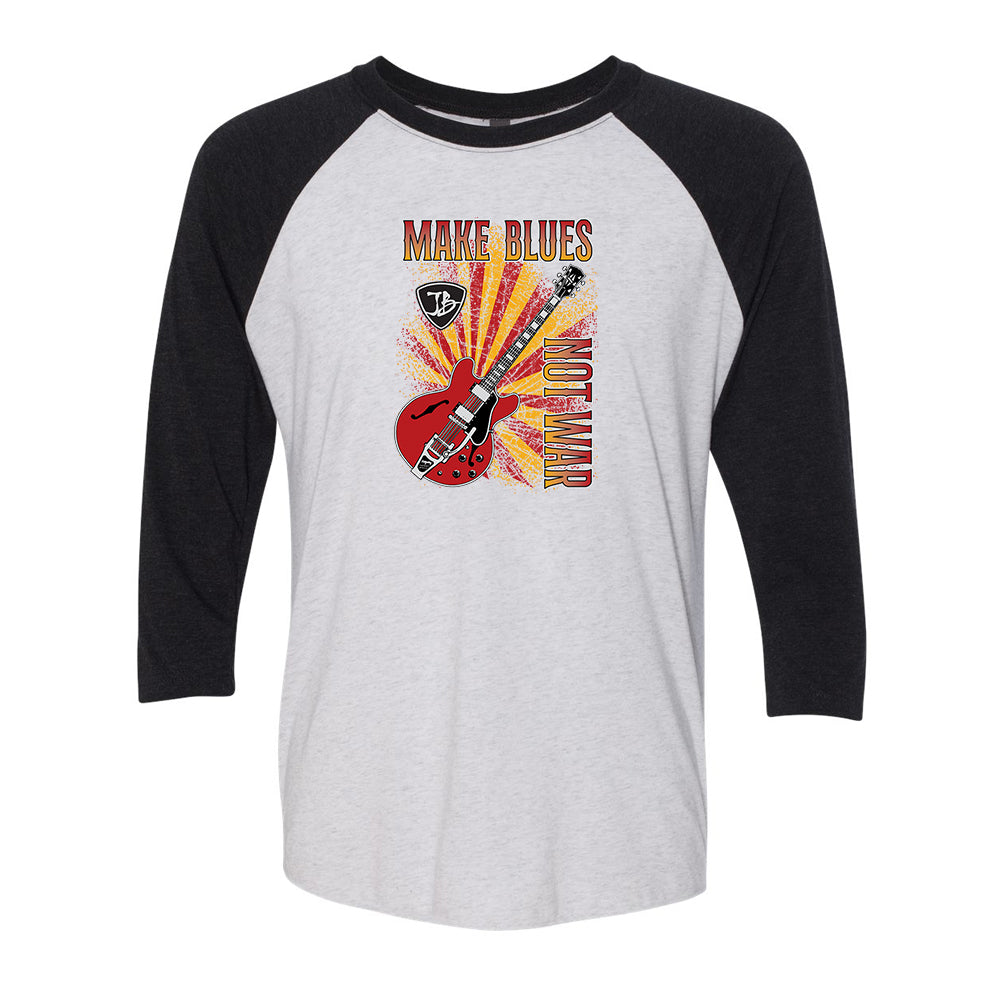 Make Blues Not War Red 3/4 Sleeve T-Shirt (Unisex)