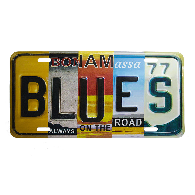 Blues License Plate