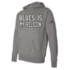 Blues is My Religion Applique Pullover Hoodie