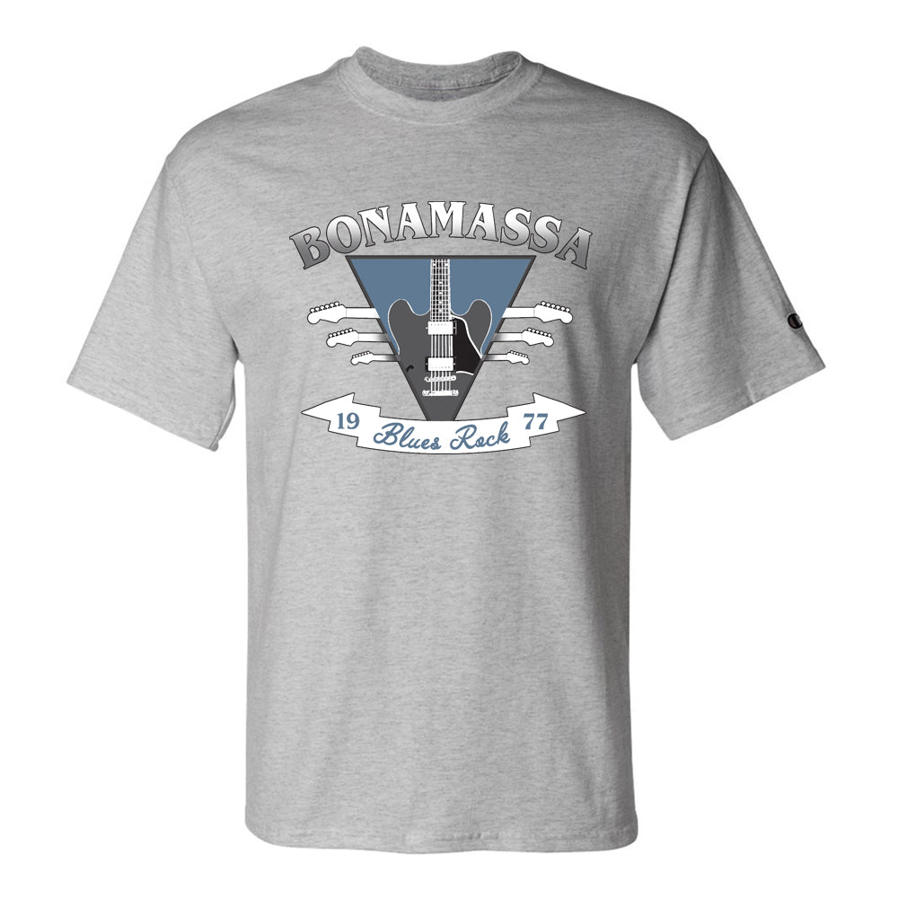 Blues Rock Guitar Logo Champion T-Shirt (Unisex)