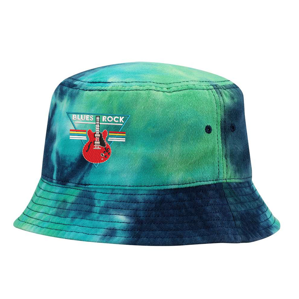 Blues Rock Triangle Tie Dye Bucket Hat