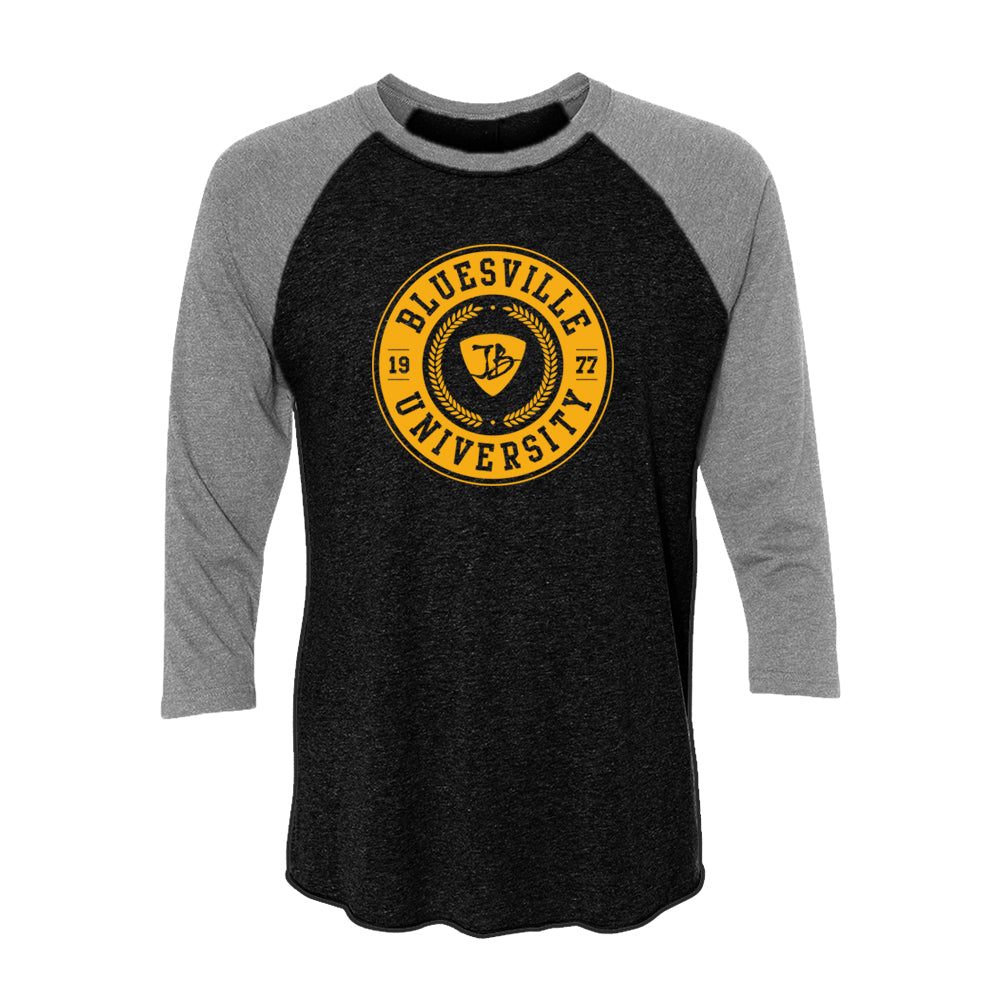 Bluesville University 3/4 Sleeve T-Shirt (Unisex)