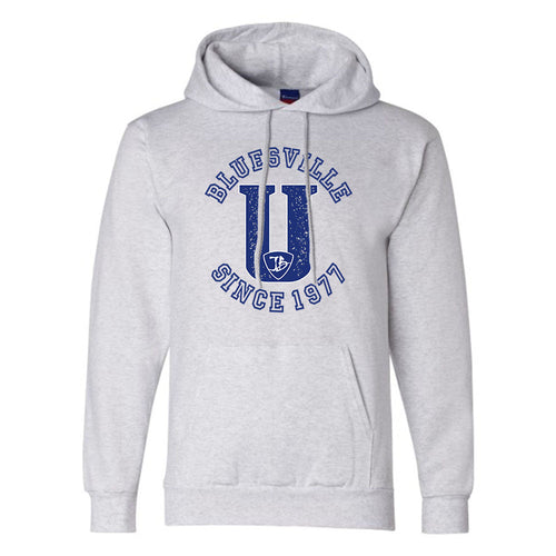 Bluesville "U" Logo Champion Hooded Sweatshirt (Men)