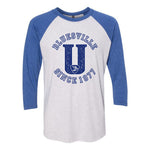 Bluesville "U" Logo 3/4 Sleeve T-Shirt (Unisex)