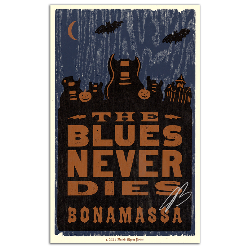 The Blues Never Dies (2021) Hatch Print - Hand-Signed