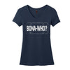 Bona Who? License Plate V-Neck (Women)