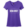 Bona Who? License Plate V-Neck (Women)