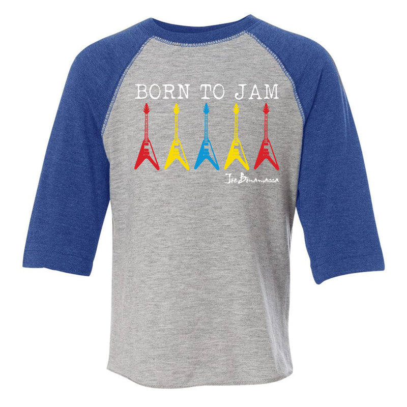Born to Jam Baseball 3/4 Sleeve T-Shirt (Toddler)