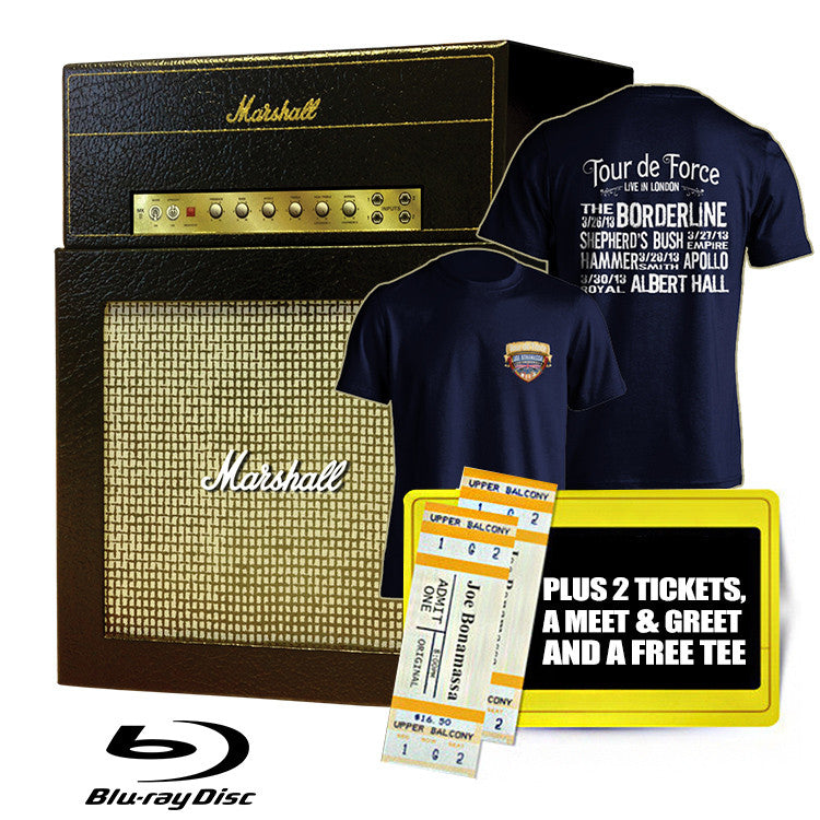 Tour de Force Ultimate Fan Box Set with all 4 Blu-rays + 2 tickets +Free T Shirt