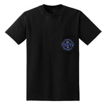 Bluesville University Logo Pocket T-Shirt (Unisex)