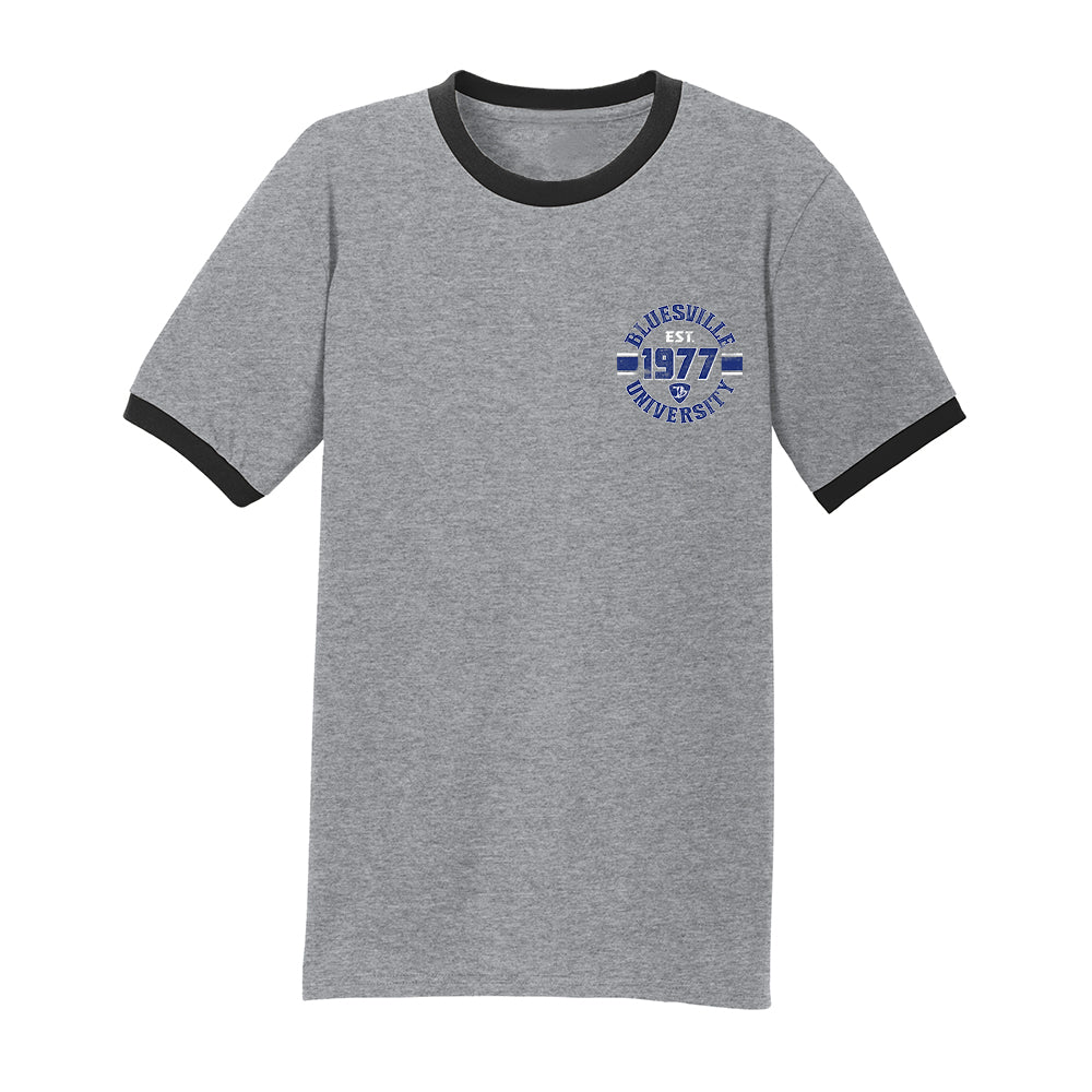 Bluesville University Shield Contrast T-Shirt (Men)