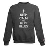 Keep Calm and Play Blues Champion Crewneck Sweatshirt (Unisex)