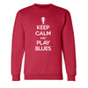 Keep Calm and Play Blues Champion Crewneck Sweatshirt (Unisex)