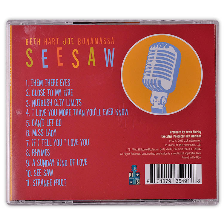 Beth Hart & Joe Bonamassa - SeeSaw (CD) (Released: 2013)