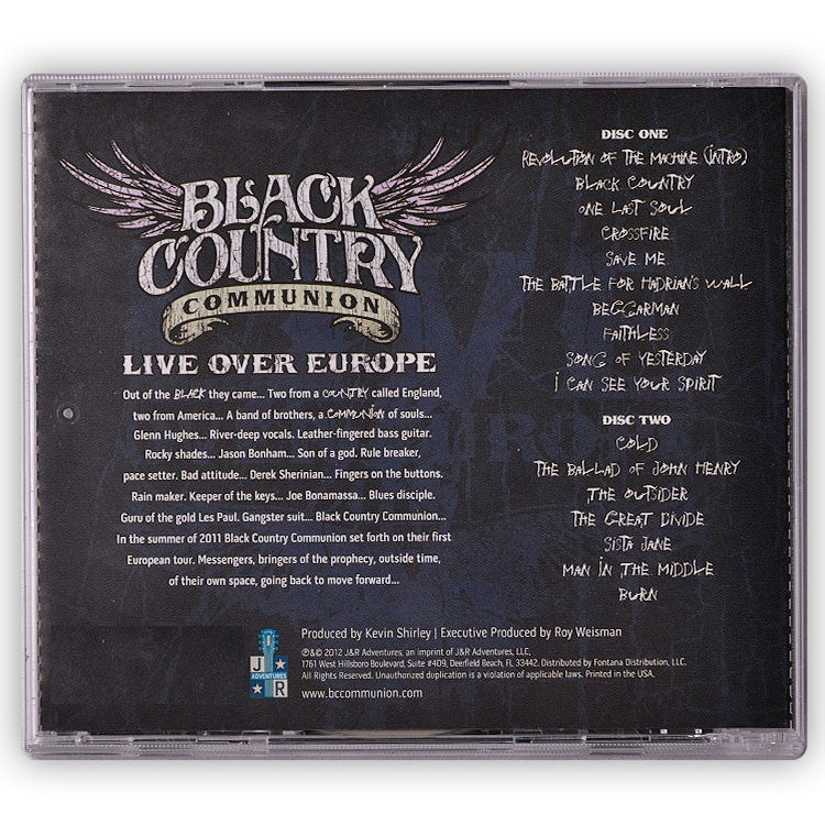 Black Country Communion: Live Over Europe (CD) (Released: 2012)