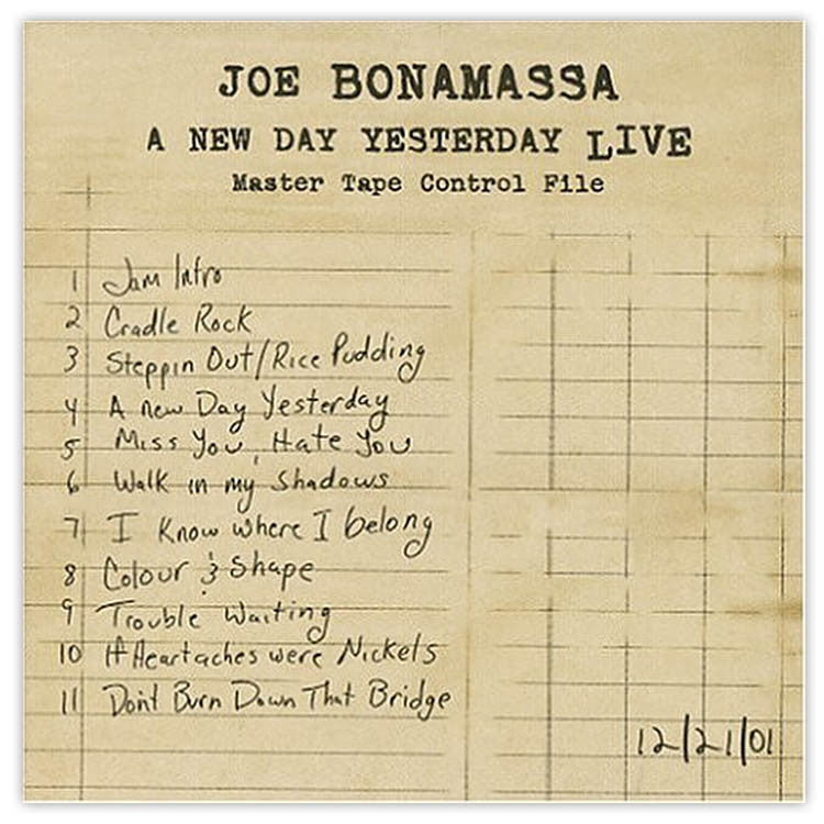 Joe Bonamassa: A New Day Yesterday Live (CD) (Released: 2005)