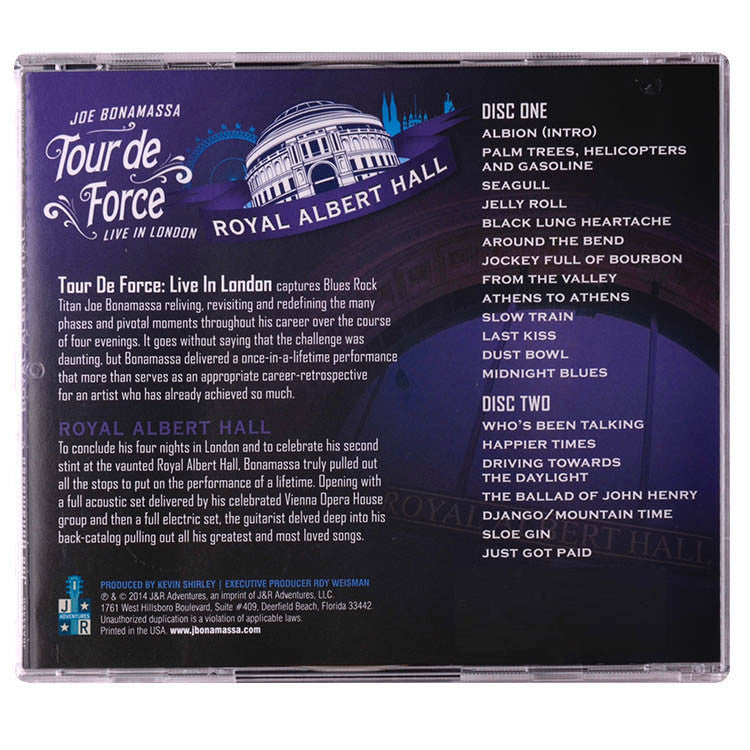 Tour De Force: Live In London Set - ALL 4 DOUBLE CDs w/ FREE TEE