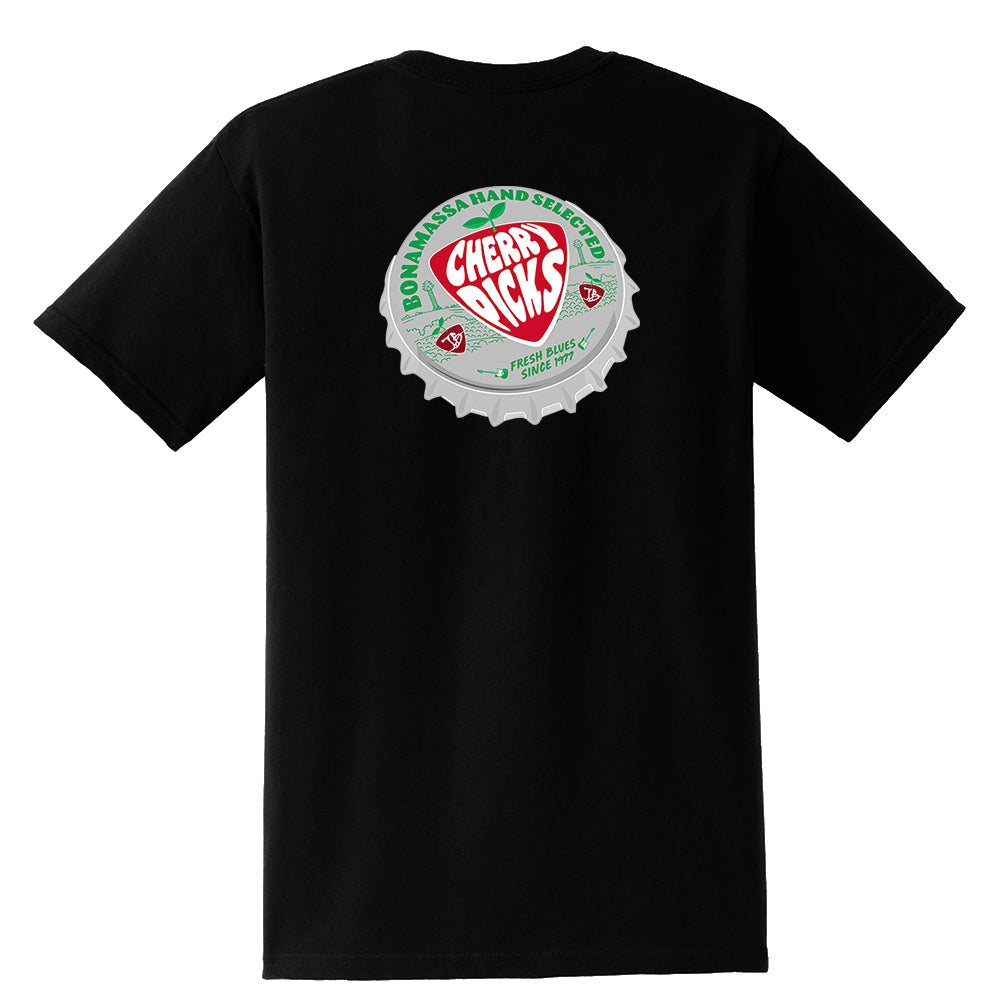 Cherry Picks Bottle Cap Pocket T-Shirt (Unisex)