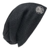 Classic Blues Slouch Beanie - Black/Iron Grey