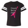 Crawl Walk Jam Football T-Shirt (Toddler)