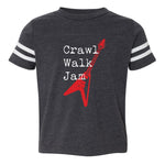 Crawl Walk Jam Football T-Shirt (Toddler)
