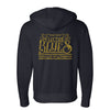 Vintage Electric Blues Zip-Up Hoodie (Unisex)
